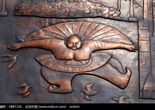 铜雕《蒙古族搏克手》与石雕艺术的对比