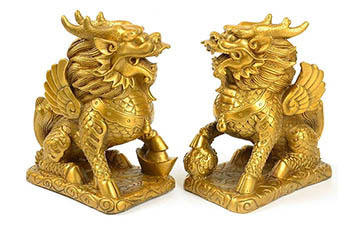 铜雕与钢雕艺术中的麒麟意象