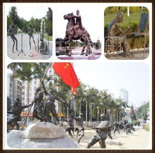 品味中正铜雕 在步行街雕塑艺术中回味古老街头小巷